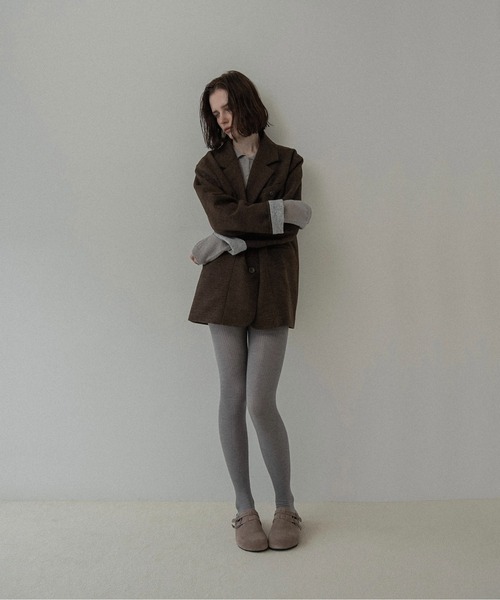 lawgy(ラウジー)の「sleeve double face tailored jacket / スリーブダブルフェイステーラードジャケット(テーラードジャケット・レディース・ブラウン系/ベージュ系・FREE)」の19枚目の写真