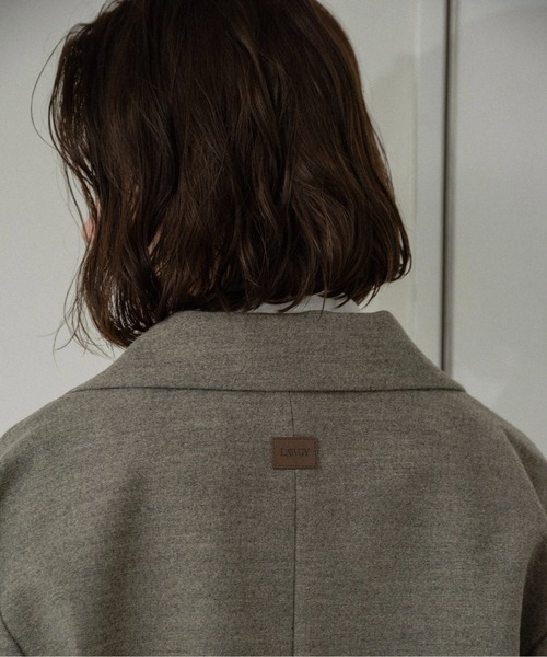 lawgy(ラウジー)の「sleeve double face tailored jacket / スリーブダブルフェイステーラードジャケット(テーラードジャケット・レディース・ブラウン系/ベージュ系・FREE)」の11枚目の写真