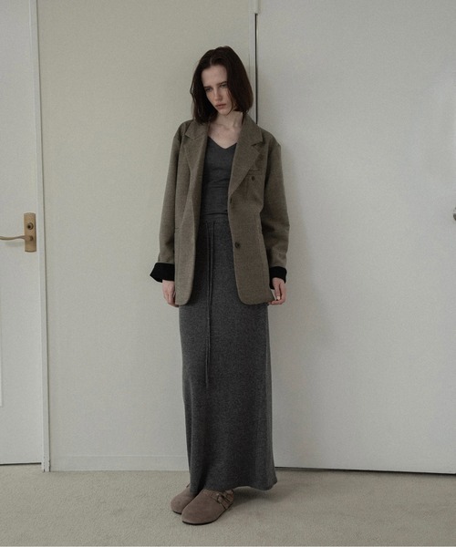 lawgy(ラウジー)の「sleeve double face tailored jacket / スリーブダブルフェイステーラードジャケット(テーラードジャケット・レディース・ブラウン系/ベージュ系・FREE)」の5枚目の写真