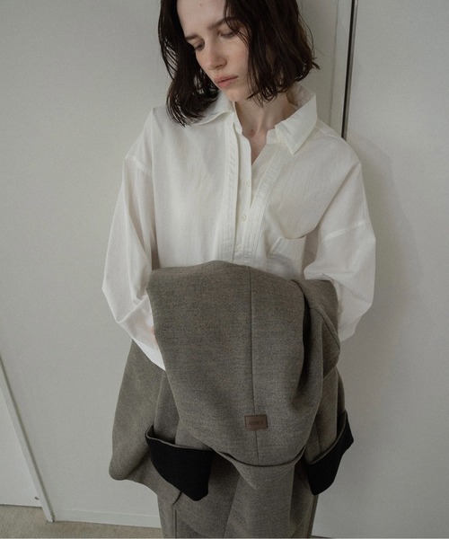 lawgy(ラウジー)の「sleeve double face tailored jacket / スリーブダブルフェイステーラードジャケット(テーラードジャケット・レディース・ブラウン系/ベージュ系・FREE)」の10枚目の写真