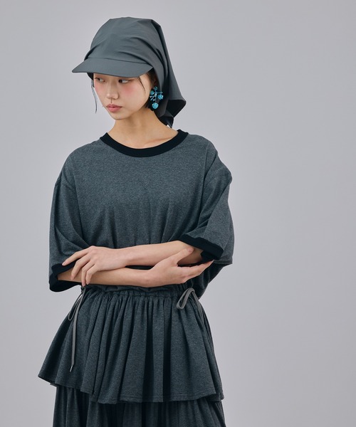 NON TOKYO(ノントーキョー)の「RINGER TIERED ONE-PIECE(ワンピース・レディース・グレー/ブルー/ベージュ・FREE)」の6枚目の写真