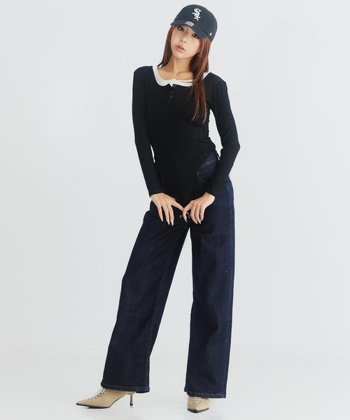 ANAP(アナップ)の「ザ・ストレートデニム(その他パンツ・レディース・インディゴブルー・S/M)」の18枚目の写真