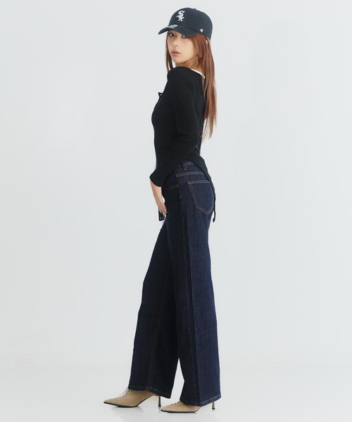 ANAP(アナップ)の「ザ・ストレートデニム(その他パンツ・レディース・インディゴブルー・S/M)」の19枚目の写真