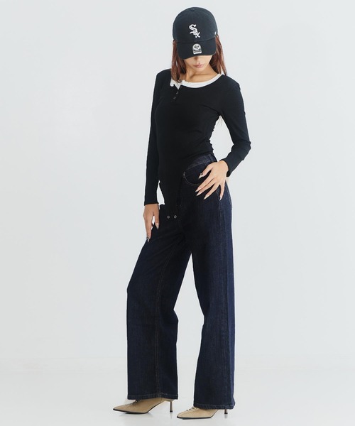 ANAP(アナップ)の「ザ・ストレートデニム(その他パンツ・レディース・インディゴブルー・S/M)」の20枚目の写真