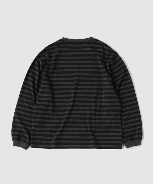 417 EDIFICE(フォーワンセブンエディフィス)の「ガーメントダイ ボーダー ロングスリーブTシャツ(Tシャツ/カットソー・メンズ・チャコールグレー/ダークブルー/チョコ・LARGE/MEDIUM)」の20枚目の写真