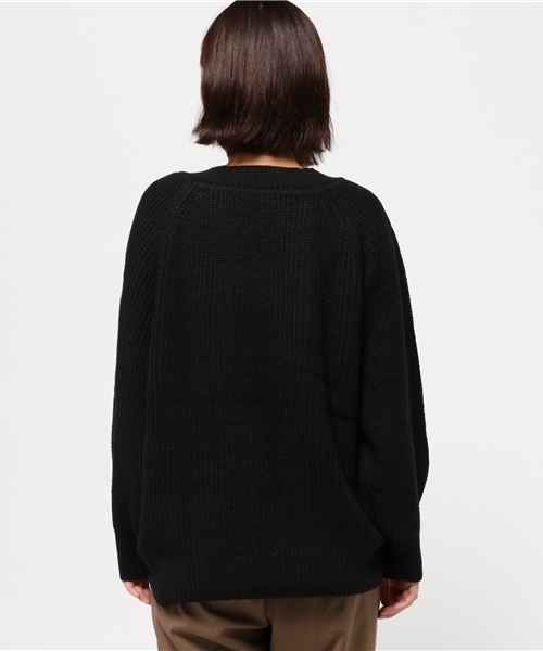 ikka(イッカ)の「5G畦バルーン袖ハイネックプルオーバー (ニット/セーター・レディース・ブラック/グレー/オレンジ・MEDIUM)」の5枚目の写真