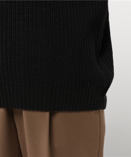 ikka(イッカ)の「5G畦バルーン袖ハイネックプルオーバー (ニット/セーター・レディース・ブラック/グレー/オレンジ・MEDIUM)」の8枚目の写真