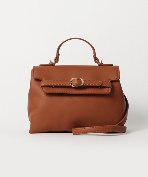 PLAIN CLOTHING（プレーンクロージング）の「フロントベルトハンドバッグ/ショルダーバッグ【PLAIN CLOTHING】（ショルダーバッグ・レディース・ベージュ/レッド/キャメル/グレー/ブラック・FREE）」の19枚目の写真