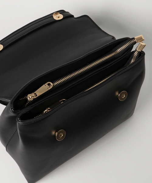 PLAIN CLOTHING（プレーンクロージング）の「フロントベルトハンドバッグ/ショルダーバッグ【PLAIN CLOTHING】（ショルダーバッグ・レディース・ベージュ/レッド/キャメル/グレー/ブラック・FREE）」の10枚目の写真