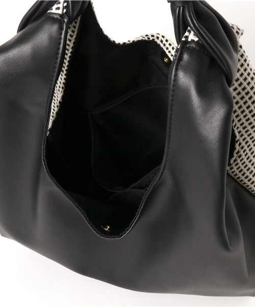 LOWELL things(ロウェル シングス)の「ダブルフェイスbohoバッグ(トートバッグ・レディース・ブラック/ベージュ/ホワイト/イエロー・FREE)」の11枚目の写真