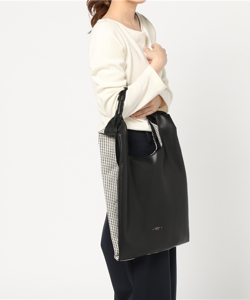 LOWELL things(ロウェル シングス)の「ダブルフェイスbohoバッグ(トートバッグ・レディース・ブラック/ベージュ/ホワイト/イエロー・FREE)」の7枚目の写真