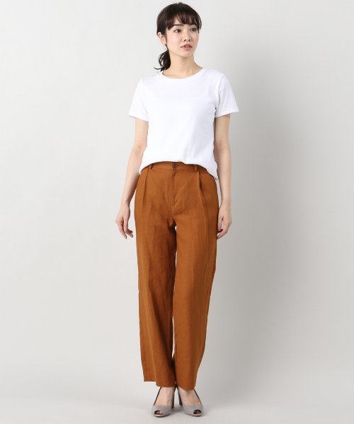 plage（プラージュ）の「Linen タックパンツ◆（その他パンツ・レディース・ブラウン/ベージュ・36/34/38）」の8枚目の写真