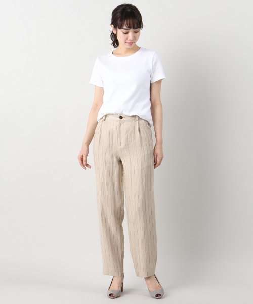 plage（プラージュ）の「Linen タックパンツ◆（その他パンツ・レディース・ブラウン/ベージュ・36/34/38）」の9枚目の写真