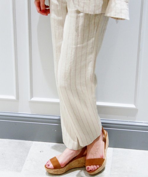 plage（プラージュ）の「Linen タックパンツ◆（その他パンツ・レディース・ブラウン/ベージュ・36/34/38）」の20枚目の写真