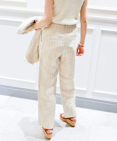 plage（プラージュ）の「Linen タックパンツ◆（その他パンツ・レディース・ブラウン/ベージュ・36/34/38）」の21枚目の写真