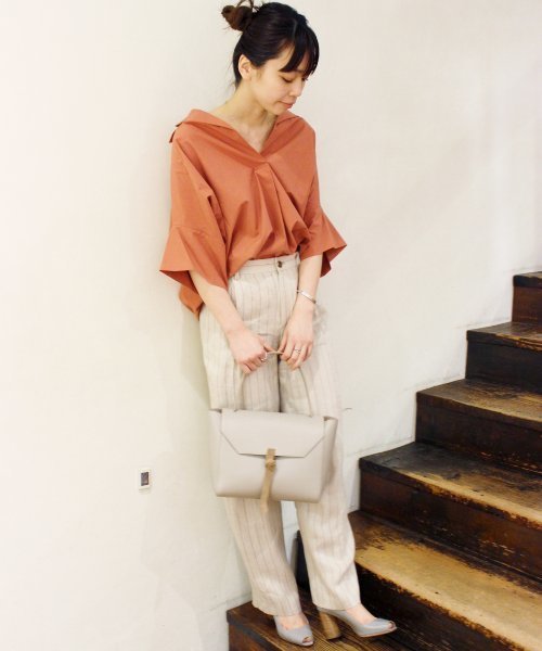 plage（プラージュ）の「Linen タックパンツ◆（その他パンツ・レディース・ブラウン/ベージュ・36/34/38）」の22枚目の写真