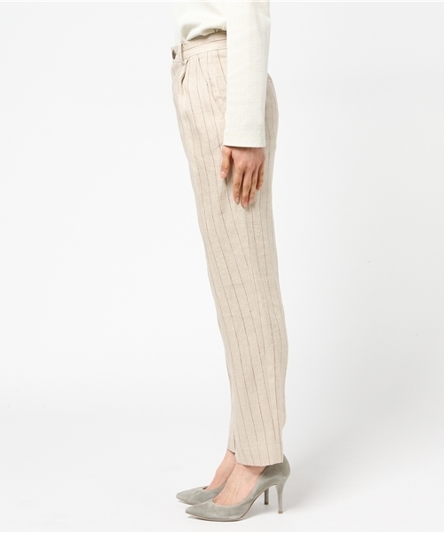 plage（プラージュ）の「Linen タックパンツ◆（その他パンツ・レディース・ブラウン/ベージュ・36/34/38）」の4枚目の写真