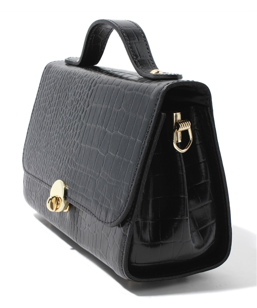 goocy（グースィー）の「ヴィンテージクロコショルダーBag（ショルダーバッグ・レディース・ブラック・FREE）」の2枚目の写真