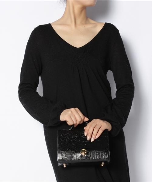 goocy（グースィー）の「ヴィンテージクロコショルダーBag（ショルダーバッグ・レディース・ブラック・FREE）」の6枚目の写真