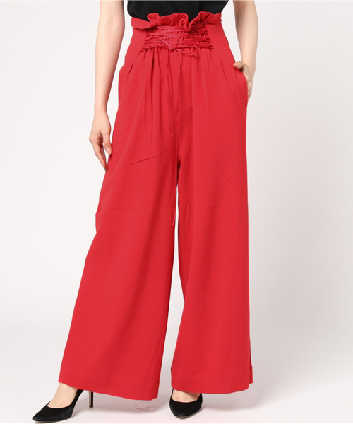 MOUSSY（マウジー）の「2WAY WAIST GATHER WIDE PT（その他パンツ