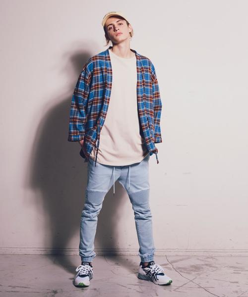 MONKEY TIME（モンキータイム）の「＜monkey time＞ DENIM BIKER SKINNY JOGGER/ジョガーパンツ ◆（デニムパンツ・メンズ・ライトブルー/コバルトブルー・SMALL/X-LARGE/LARGE/MEDIUM）」の7枚目の写真