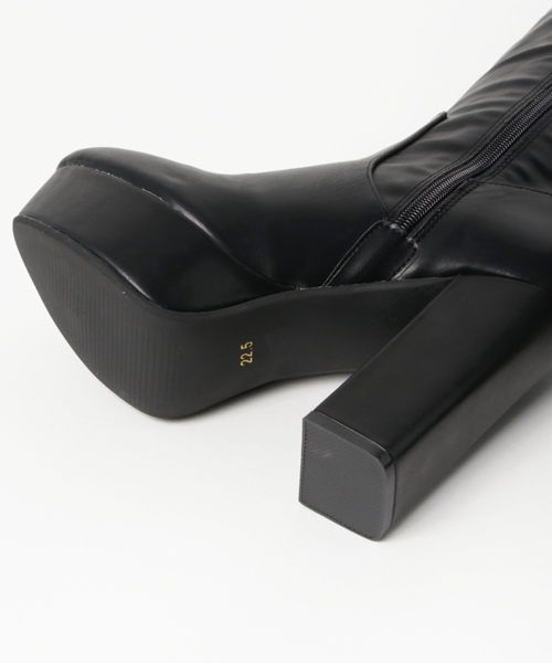 ENVYM（アンビー）の「ＬＡＣＥ ＵＰ ＬＯＮＧ ＢＯＯＴＳ（ブーツ・レディース・ブラック・22.5㎝/23.5㎝/24.5㎝）」の6枚目の写真