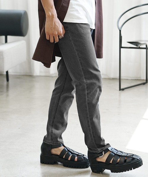 MinoriTY(マイノリティ)の「【MinoriTY】ストレッチ素材スリムフィットデニムパンツ ジーンズ メンズ ゆるフィット 【フルレングス】(デニムパンツ・メンズ・ブラック/ブラック系その他/ブルー系その他/ブラック系その他2/ブルー系その他2/ブルー系その他3/ライトブラック/ライトブルー/ネイビー/ブルー/ブラック系その他3・L/M/S/XL)」の21枚目の写真