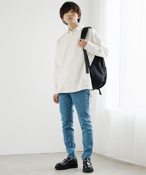 MinoriTY】ストレッチ素材スリムフィットデニムパンツ ジーンズ