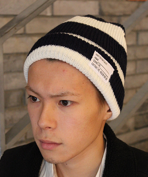CIAOPANIC（チャオパニック）の「【(WEB)限定タイムセール】　KNITCAP（ニットキャップ/ビーニー・レディース・グリーン/グレー/レッド/ベージュ/グレー系その他/ブルー/ネイビー/ブラック/パープル/ホワイト/イエロー/ブラック系その他/チャコールグレー/ライトグレー/ベージュ系その他/グリーン系その他/ブルー系その他/レッド系その他/ホワイト系その他/イエロー系その他/パープル系その他/ダークブルー/ライトグリーン/ワインレッド/ライトイエロー/ライトパープル/オレンジ/ホワイト×イエロー/ホワイト×グレー/ホワイト×レッド/ホワイト×ネイビー/ホワイト×ブルー/その他・FREE）」の7枚目の写真