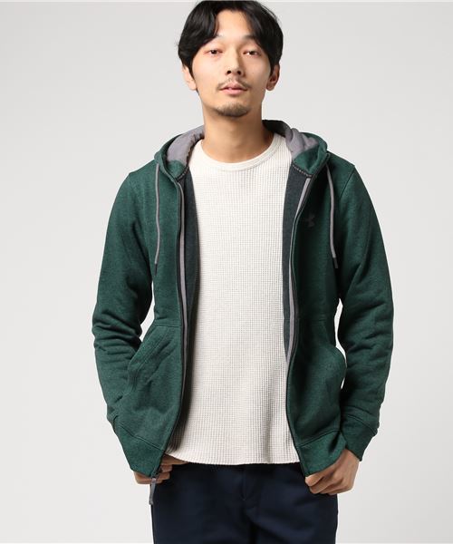UNDER ARMOUR（アンダーアーマー）の「スウェットパーカー UA THREADBORNE FZ HOODIE                                                                                                                               1299134（パーカー・メンズ・ダークグリーン/ダークグレー/グレー・3L/L/M/S/LL）」の3枚目の写真