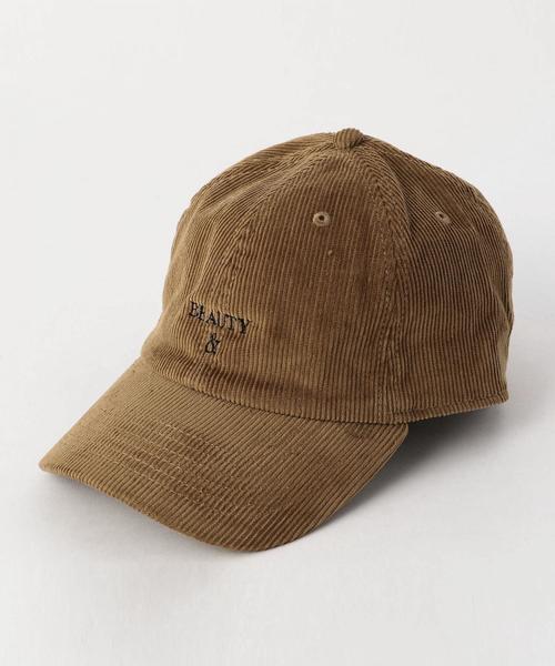 BEAUTY&YOUTH UNITED ARROWS(ビューティーアンドユースユナイテッドアローズ)の「BY ロゴ コーデュロイ キャップ ◆(キャップ・メンズ・ブラウン/ブラック・FREE)」の2枚目の写真