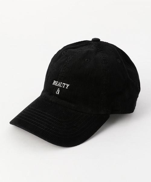 BEAUTY&YOUTH UNITED ARROWS(ビューティーアンドユースユナイテッドアローズ)の「BY ロゴ コーデュロイ キャップ ◆(キャップ・メンズ・ブラウン/ブラック・FREE)」の1枚目の写真