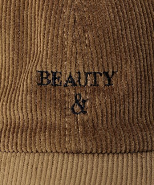 BEAUTY&YOUTH UNITED ARROWS(ビューティーアンドユースユナイテッドアローズ)の「BY ロゴ コーデュロイ キャップ ◆(キャップ・メンズ・ブラウン/ブラック・FREE)」の7枚目の写真