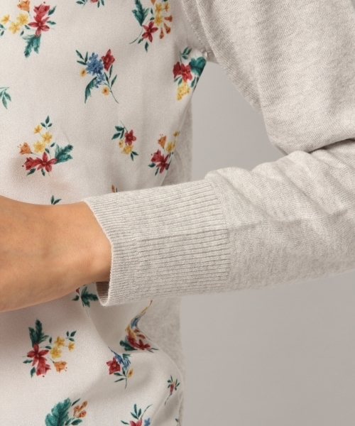 GLOBAL WORK（グローバルワーク）の「12ゲージフハクコンビカーディガン長袖/779365（カーディガン/ボレロ・レディース・ホワイト/ライトグレー/ネイビー・MEDIUM/LARGE）」の10枚目の写真