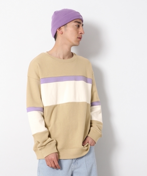 RAGEBLUE（レイジブルー）の「パネル裏毛スウェットクルー/789016（Tシャツ/カットソー・メンズ・ブルー/ベージュ/ホワイト・LARGE/MEDIUM/SMALL）」の5枚目の写真