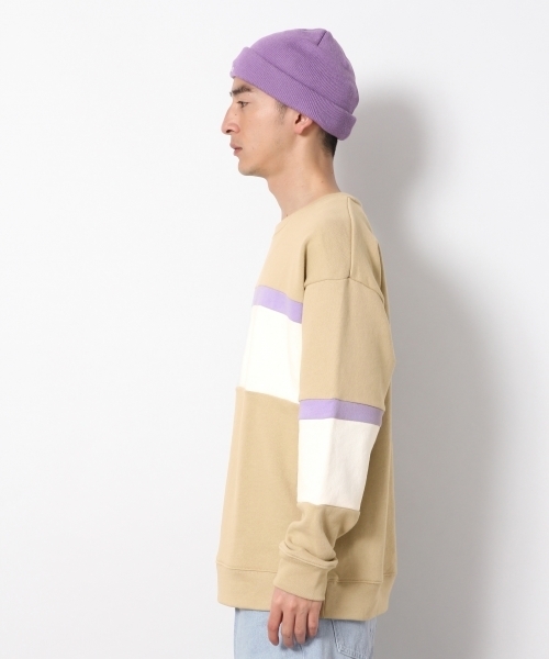 RAGEBLUE（レイジブルー）の「パネル裏毛スウェットクルー/789016（Tシャツ/カットソー・メンズ・ブルー/ベージュ/ホワイト・LARGE/MEDIUM/SMALL）」の6枚目の写真