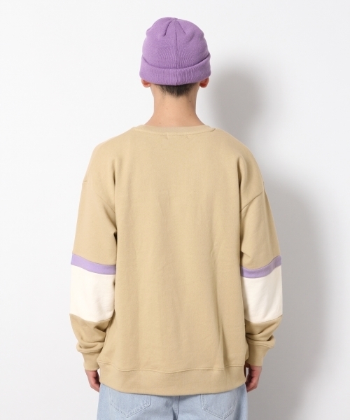 RAGEBLUE（レイジブルー）の「パネル裏毛スウェットクルー/789016（Tシャツ/カットソー・メンズ・ブルー/ベージュ/ホワイト・LARGE/MEDIUM/SMALL）」の7枚目の写真