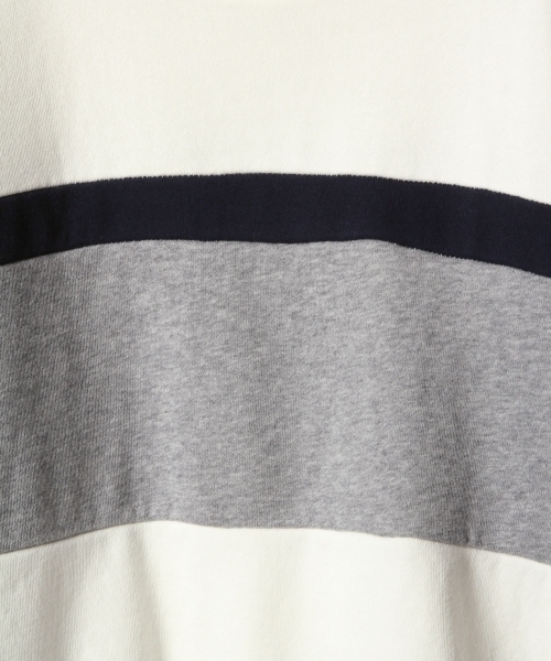 RAGEBLUE（レイジブルー）の「パネル裏毛スウェットクルー/789016（Tシャツ/カットソー・メンズ・ブルー/ベージュ/ホワイト・LARGE/MEDIUM/SMALL）」の15枚目の写真