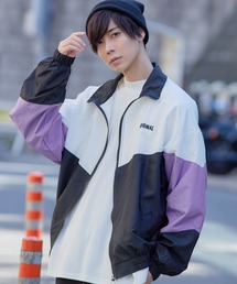 MONO-MART | ビッグシルエット切り替えフルジップブルゾン(ブルゾン)