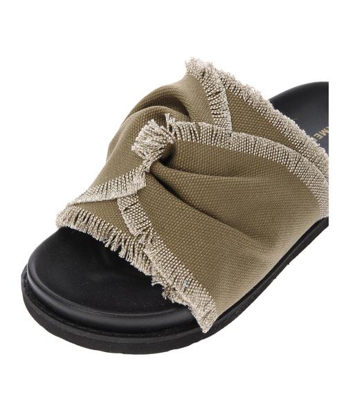 AMERICAN HOLIC（アメリカンホリック）の「・フリンジサンダル（サンダル・レディース・ブラック/アイボリー/カーキ・S/M/L）」の11枚目の写真