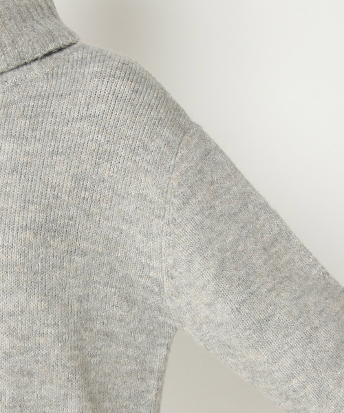 LBC（エルビーシー）の「7Gタートルコクーンニットワンピース（ワンピース・レディース・グレー/ネイビー・M）」の6枚目の写真