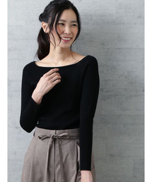 NATURAL BEAUTY BASIC | 【雑誌掲載】14Gイタリーベーシックニット スクエアネック(ニット/セーター)