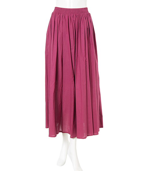 fifth（フィフス）の「シャーリングロングスカート（スカート・レディース・パープル/イエロー/グリーン/ネイビー/レッド・MEDIUM）」の8枚目の写真