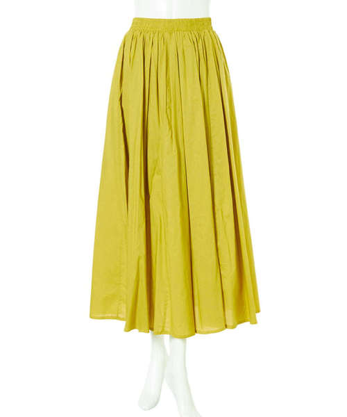 fifth（フィフス）の「シャーリングロングスカート（スカート・レディース・パープル/イエロー/グリーン/ネイビー/レッド・MEDIUM）」の18枚目の写真