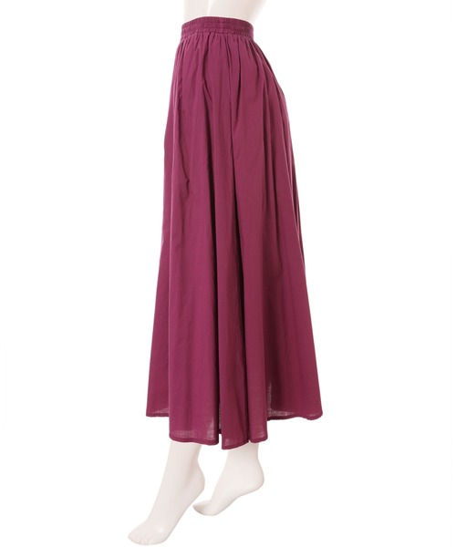 fifth（フィフス）の「シャーリングロングスカート（スカート・レディース・パープル/イエロー/グリーン/ネイビー/レッド・MEDIUM）」の22枚目の写真