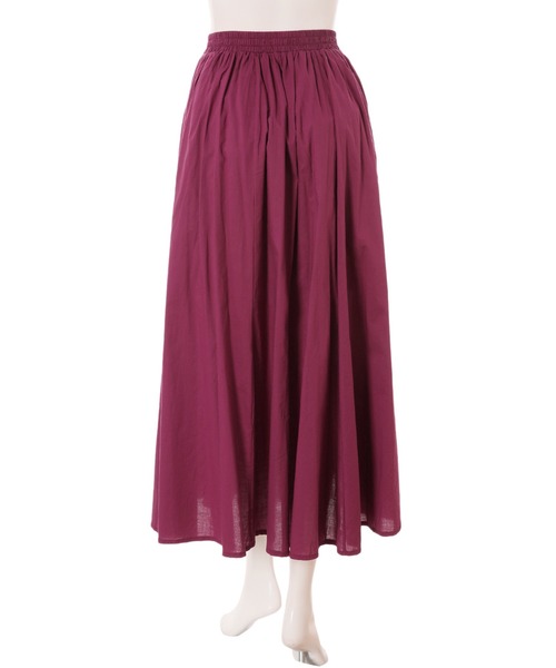 fifth（フィフス）の「シャーリングロングスカート（スカート・レディース・パープル/イエロー/グリーン/ネイビー/レッド・MEDIUM）」の21枚目の写真