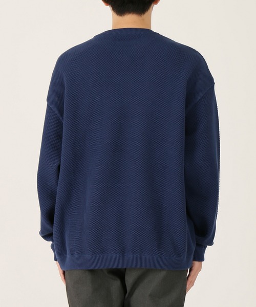 crepuscule（クレプスキュール）の「◆CREPUSCULE / クレプスキュール カノコ CREW KNIT（ニット/セーター・メンズ・ブラウン/ベージュ/ブルー・1/2）」の6枚目の写真