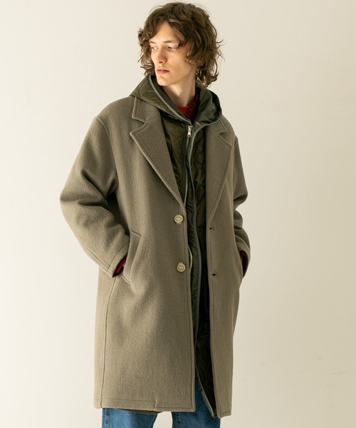 Name.】ウォッシュドメルトンチェスターコート / NMCO-18AW-002