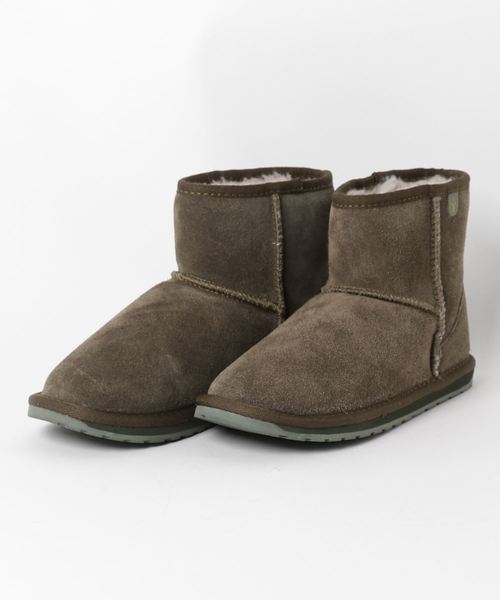 EMU Australia（エミューオーストラリア）の「Wallaby Mini（ブーツ・キッズ・チャコールグレー/ブラウン/ブラック/カーキブラウン/フューシャピンク/ネイビー/プラム/ピンク・10/11/13/2/1/12/9/3/8/4）」の17枚目の写真