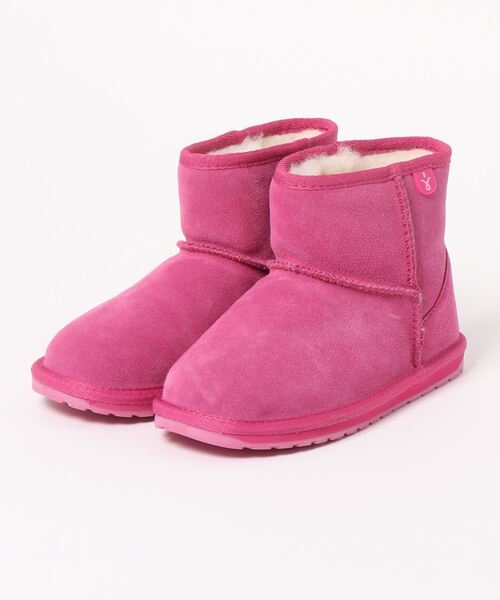 EMU Australia（エミューオーストラリア）の「Wallaby Mini（ブーツ・キッズ・チャコールグレー/ブラウン/ブラック/カーキブラウン/フューシャピンク/ネイビー/プラム/ピンク・10/11/13/2/1/12/9/3/8/4）」の7枚目の写真